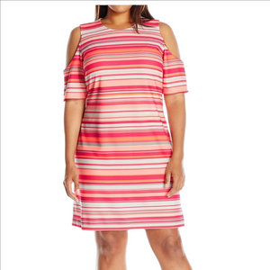 CALVIN KLEIN COLD SHOULDER DRESS